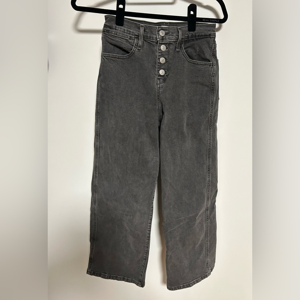 LEVIS Mile High Cropped Wide Leg Size 25
